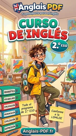 Portada: Curso de inglés 2.º ESO en PDF