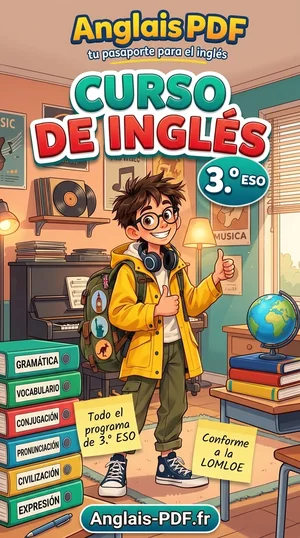 Portada del libro Curso de inglés 3.º ESO en PDF