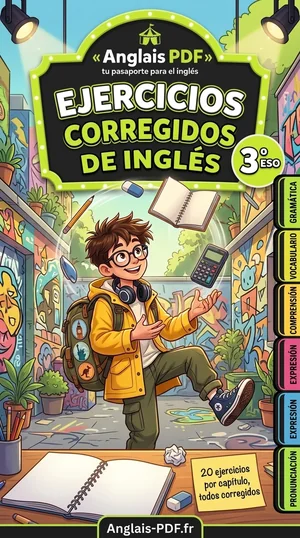 Portada del libro Ejercicios corregidos de inglés 3.º ESO en PDF