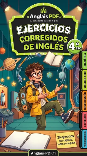 Portada del libro Ejercicios corregidos de inglés 4.º ESO en PDF