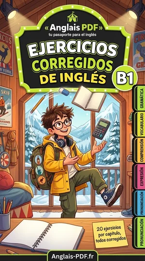 Portada del libro Ejercicios corregidos de inglés B1 en PDF