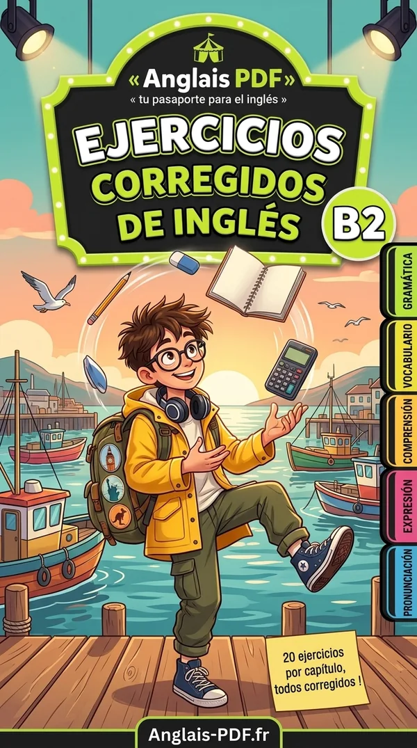 Portada del libro Ejercicios corregidos de inglés B2 en PDF