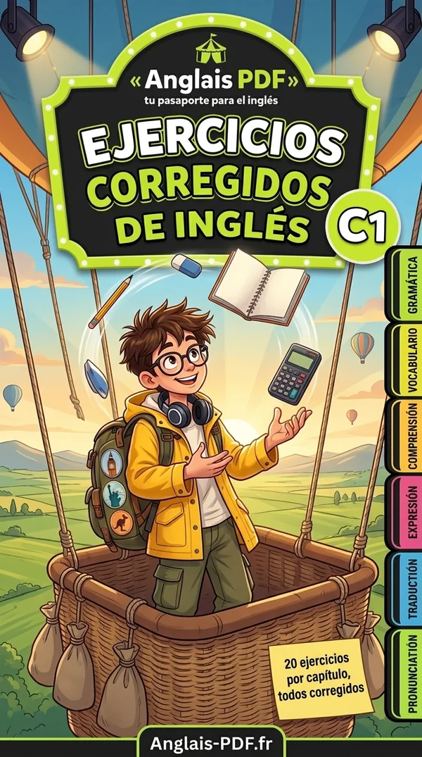 Portada del libro Ejercicios corregidos de inglés C1 en PDF