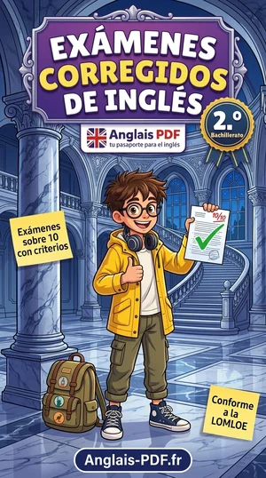 Portada del libro Exámenes corregidos de inglés 2.º Bachillerato en PDF