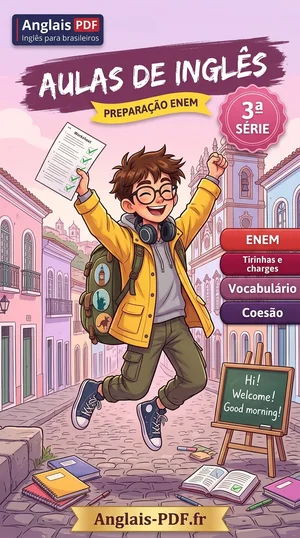 Capa do livro Aulas de inglês 3ª série em PDF