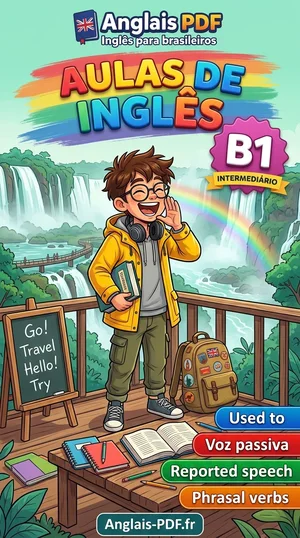 Capa do livro Aulas de inglês B1 em PDF