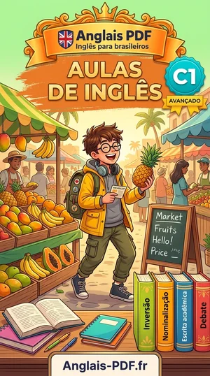 Capa do livro Aulas de inglês C1 em PDF