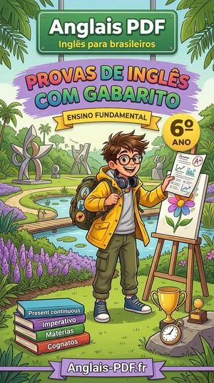 Capa do livro Provas de inglês 6º ano com gabarito em PDF