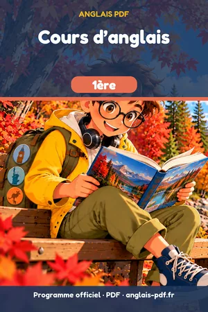 Jaquette du livre Cours d’anglais 1ère en PDF