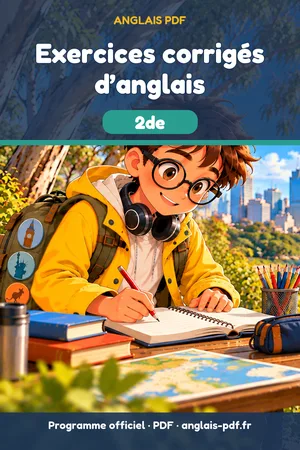 Jaquette du livre Exercices corrigés d’anglais 2de en PDF