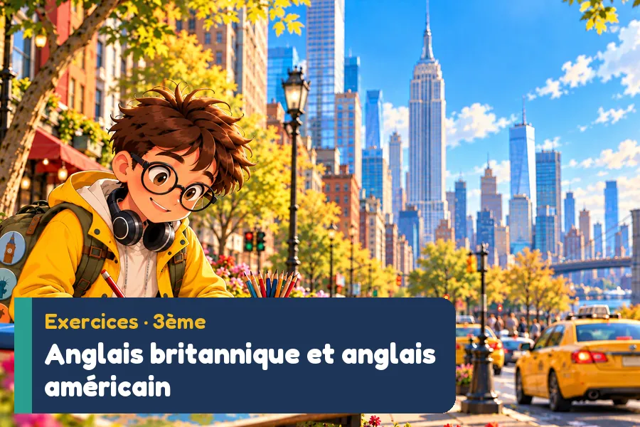 Illustration des exercices d’anglais : Exercices anglais britannique