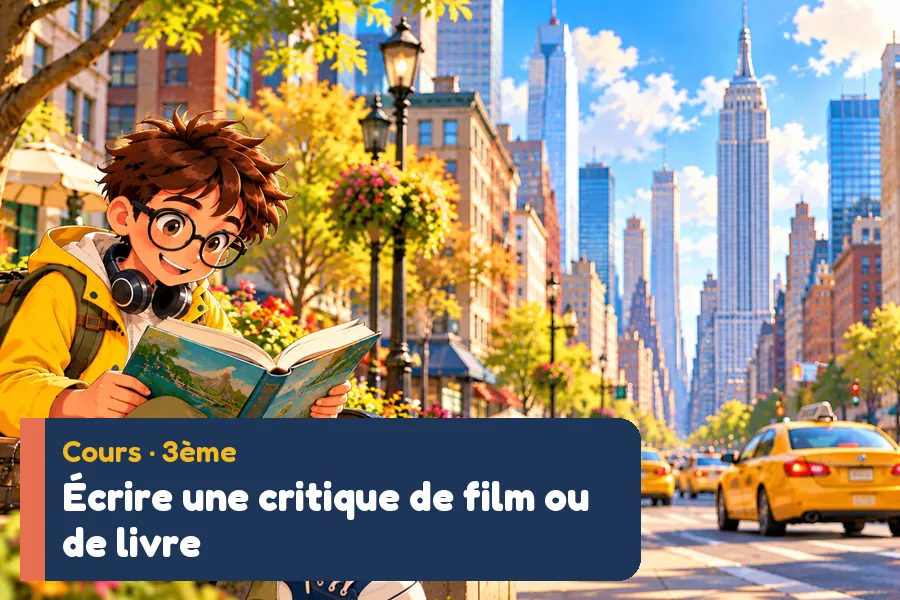 Illustration du cours d’anglais : Écrire une critique