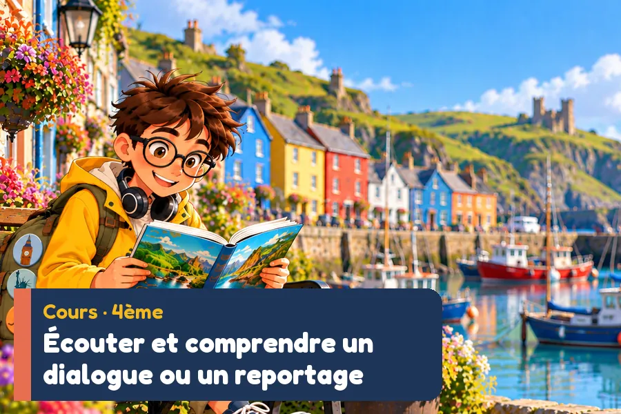 Illustration du cours d’anglais : Compréhension orale anglais
