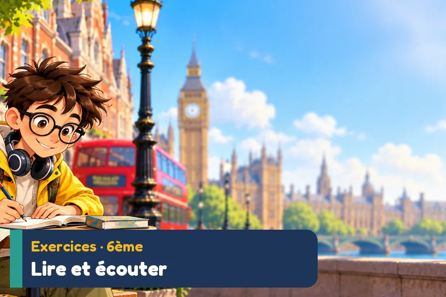 Illustration des exercices d’anglais : Exercices de compréhension
