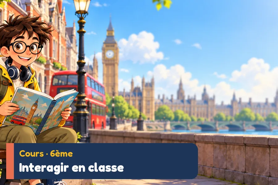 Illustration du cours d’anglais : Parler anglais en classe