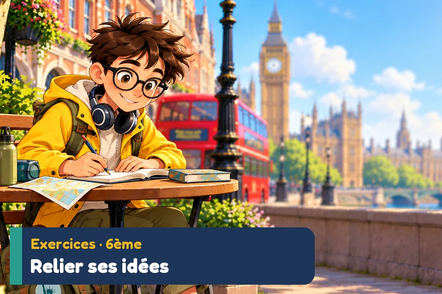 Illustration des exercices d’anglais : Exercices connecteurs anglais