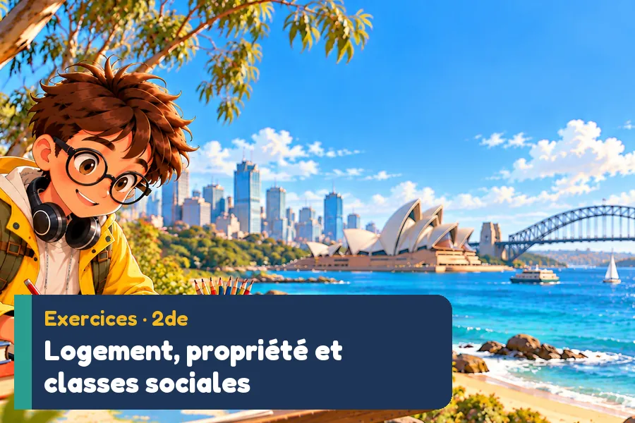 Illustration des exercices d’anglais : Exercices logement anglais