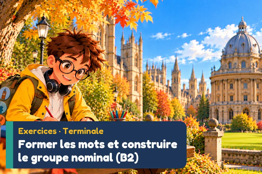 Illustration des exercices d’anglais : Exercices préfixes et suffixes