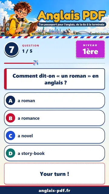 QCM anglais 1ère en vidéo : Analyser un texte littéraire