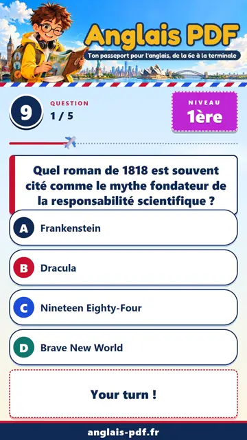 QCM anglais 1ère en vidéo : Innovations et responsabilité
