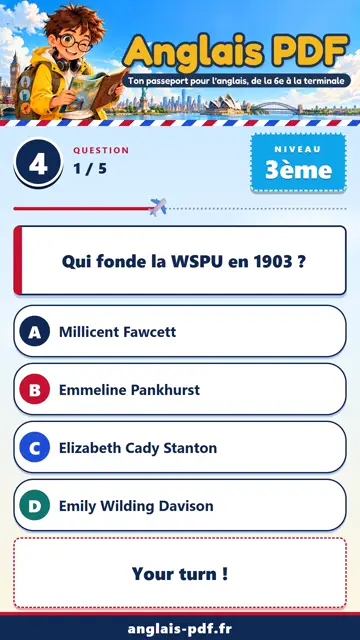 QCM anglais 3ème en vidéo : Les droits des femmes