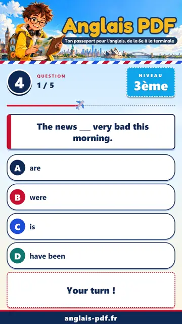 QCM anglais 3ème en vidéo : Langages et médias